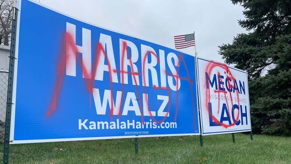 Harris campaign signs vandalized, Waukesha police investigate