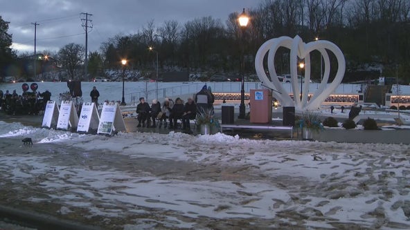 Waukesha Parade Memorial: Dedication ceremony at Grede Park