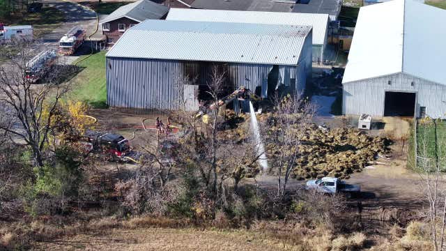 Town of Delavan barn fire at Lollipups Pet Resort; no animals lost