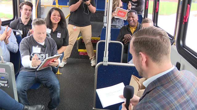 Feeding America 'Stuff the Bus;' FOX6's Derica Williams participates