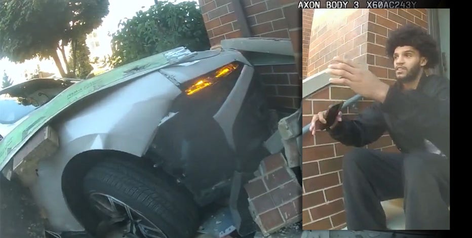 Bucks' Andre Jackson crashes into Milwaukee townhouse, police video
