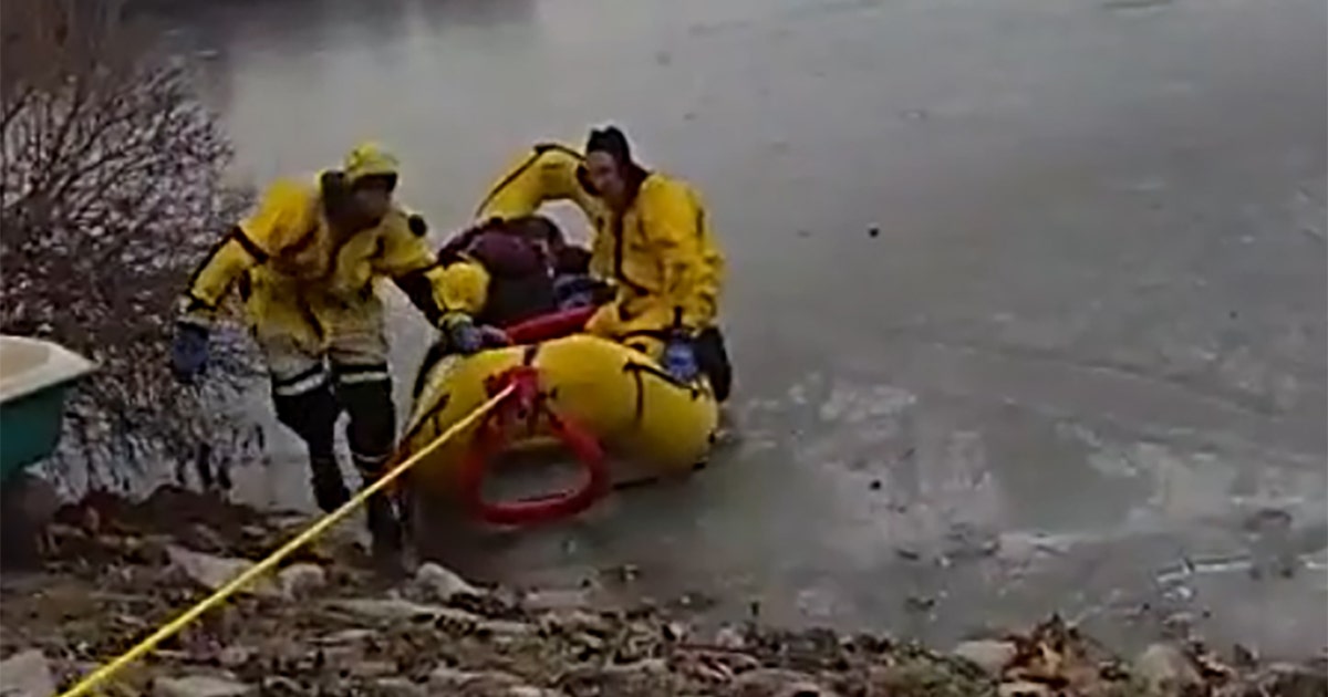 Racine County lake ice rescue; deputy, man fall through | FOX6 Milwaukee