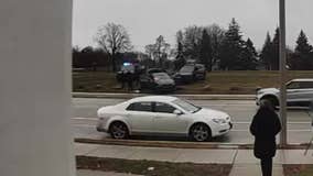 West Allis police chase; squad hit, 2 arrests made