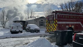 Beaver Dam mobile home fire, multiple departments respond