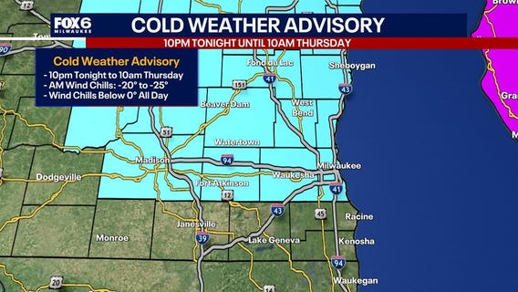 Cold weather advisory in southeast Wisconsin; what to expect