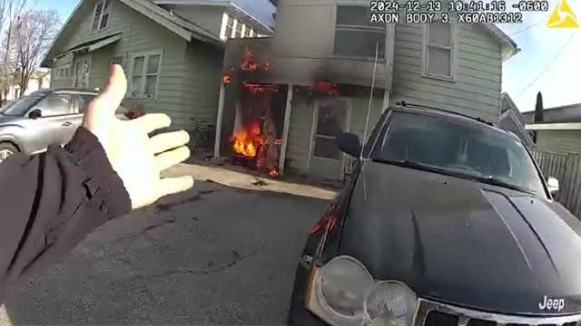 Lake Geneva house fire, police help rescue person trapped: video