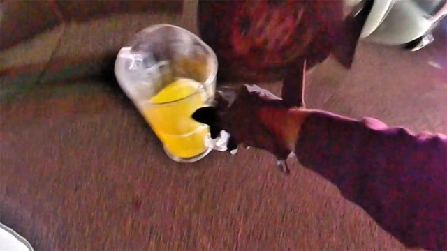 Wisconsin OWI arrest, beer pitcher found in vehicle