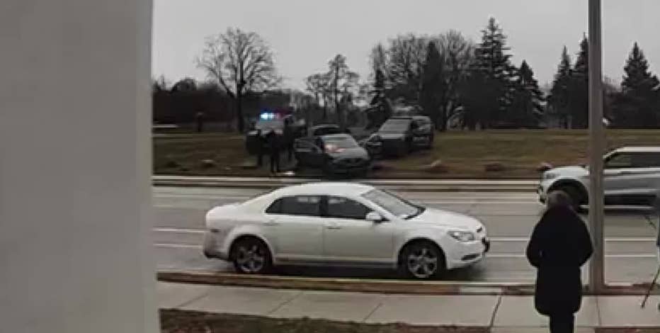 West Allis police chase; squad hit, 2 arrests made