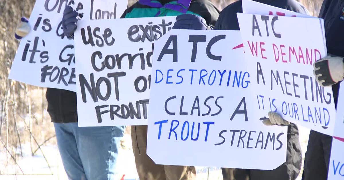 Wisconsin power line protest; Sheboygan County residents head to ...