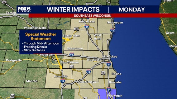 Southeast Wisconsin lake effect snow; messy Monday commute expected