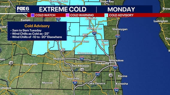 Arctic air, potentially dangerous wind chills slated for Wisconsin