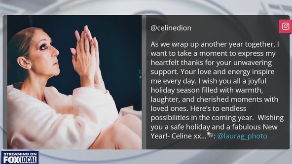 Celine Dion thanks fans for unwavering support