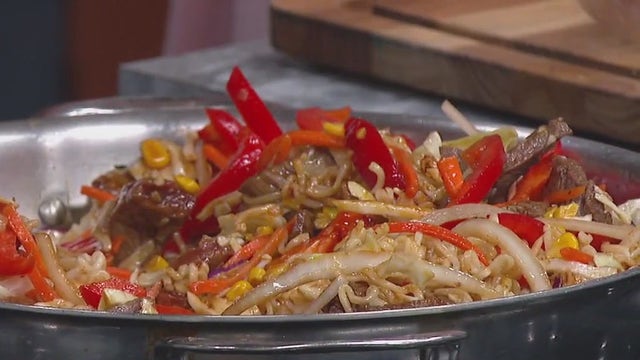 Yaki Soba noodles with beef & easy Kung Pao beef: recipes
