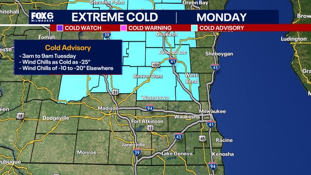 Arctic air, potentially dangerous wind chills slated for Wisconsin