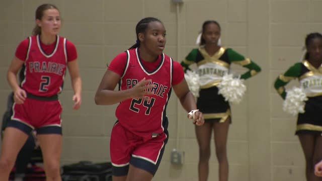 Prairie School senior J.J. Barnes; slam dunk for success in future