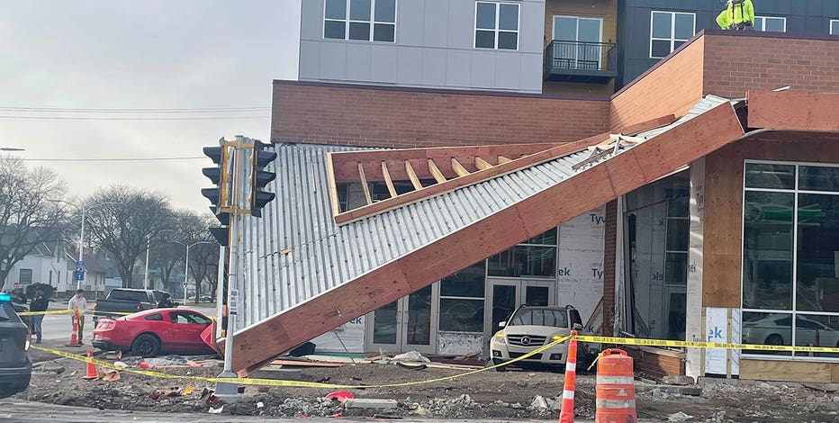 Pursuit, crash into Milwaukee library construction site