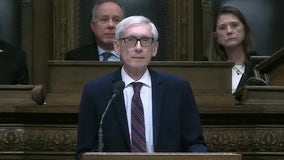 Gov. Evers delivers budget address; calls for tax cuts, pushback on Trump's tariffs