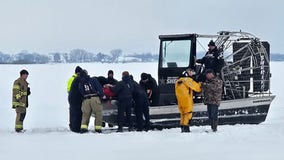 Snowmobile through Lake Koshkonong ice, man taken to hospital