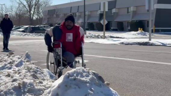 Pleasant Prairie uncleared snow, man unable to get around safely