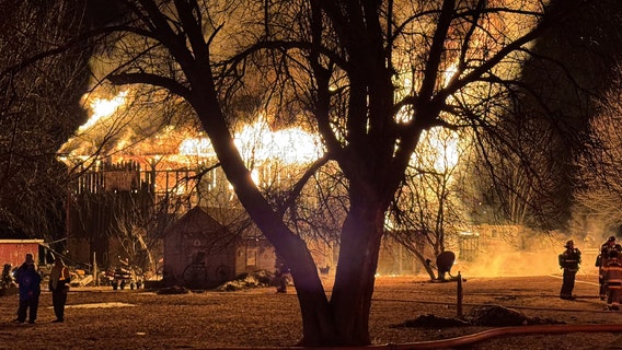 Dodge County barn total loss after fire; occupied by Country Barn Ceramics
