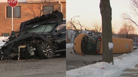 Milwaukee crash involving school bus; 2 taken to hospital, 1 arrested