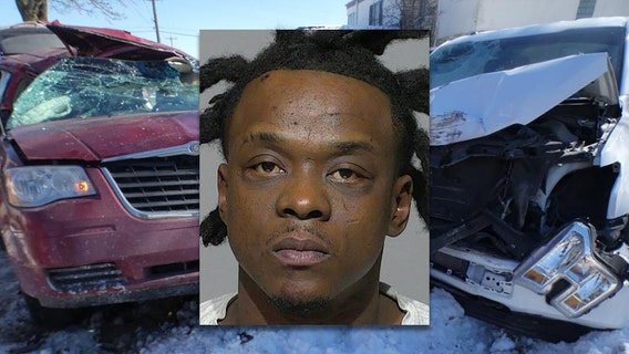 Milwaukee police chase ends with crash, wanted man charged
