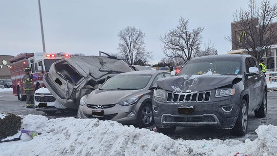Dodge County pursuit, crash into McDonald's parking lot