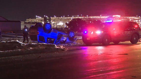 Crash on Milwaukee's south side; vehicle rolled onto roof