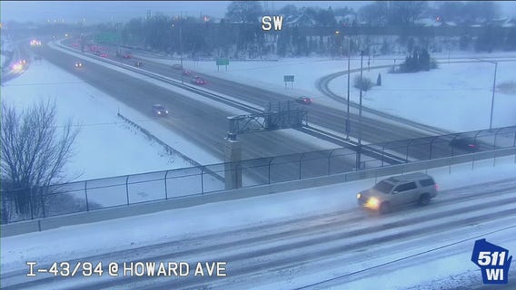 Milwaukee County weather-related accidents during storm; 106 calls