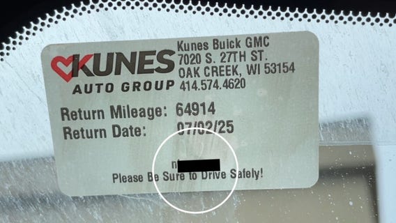 Racial slur on Oak Creek car dealership's oil change sticker