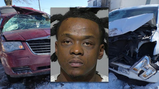 Milwaukee police chase ends with crash, wanted man charged