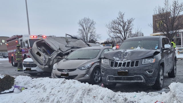 Dodge County pursuit, crash into McDonald's parking lot