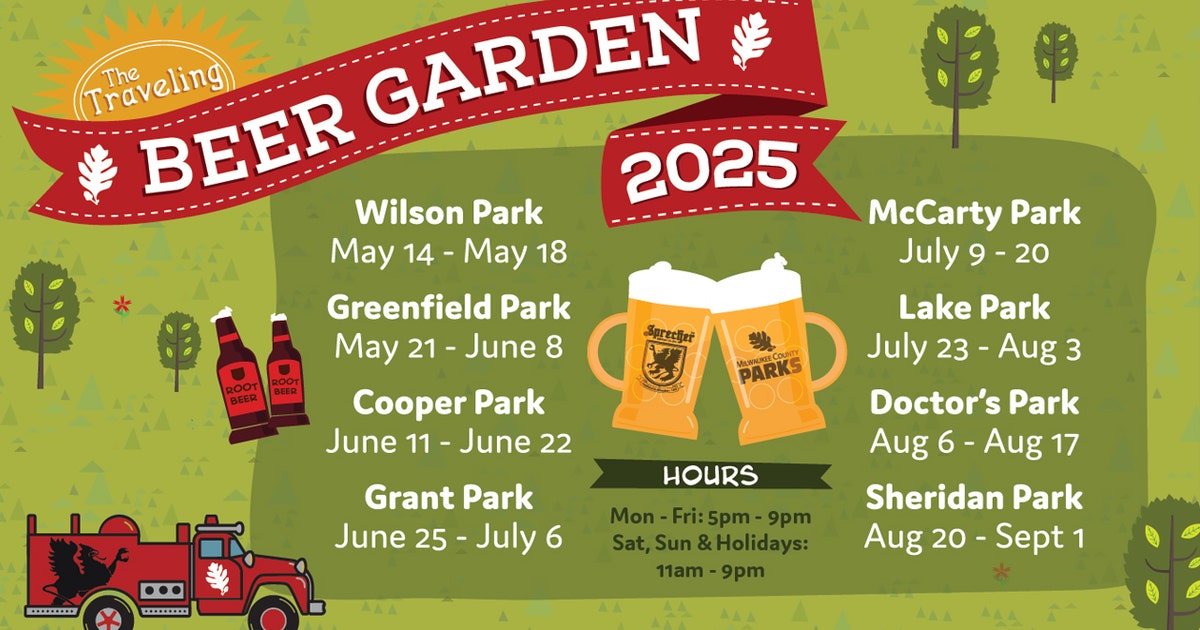 Milwaukee County Traveling Beer Garden; 2025 tour schedule unveiled | FOX6 Milwaukee