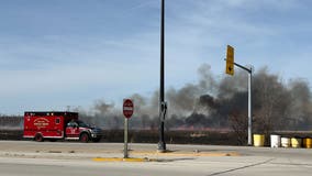 Brookfield brush fire; homes evacuated, crews extinguish flames