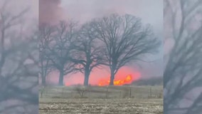 Southeast Wisconsin brush fires, dozens of acres burned Friday