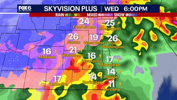 Wisconsin spring storm; Wednesday system to bring rain, snow