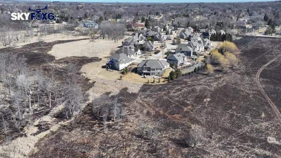 Brookfield brush fire; assessing damage, future prevention