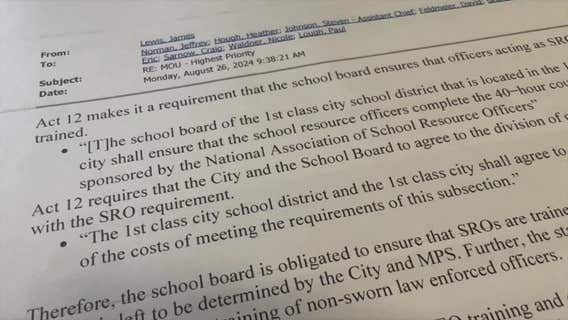 MPS school resource officers; emails reveal timeline of frustration, confusion