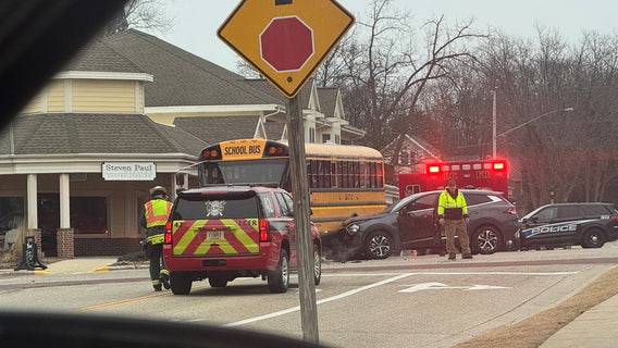 Delafield school bus crash, no injuries reported; 'minor accident'