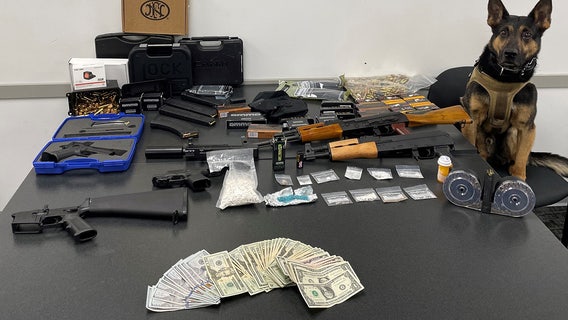 Fond du Lac County pursuit, drugs and firearms recovered