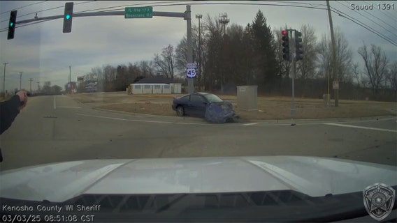 Kenosha County pursuit into Illinois ends with crash, arrests