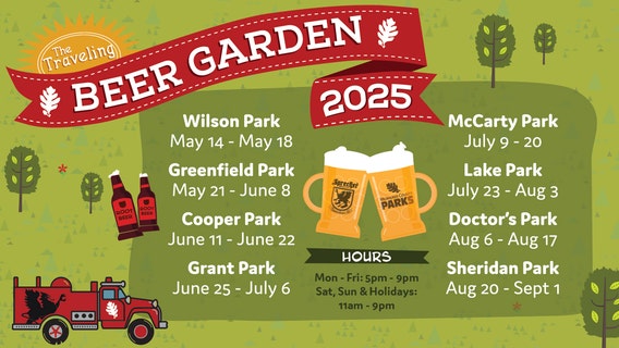 Milwaukee County Traveling Beer Garden; 2025 tour schedule unveiled