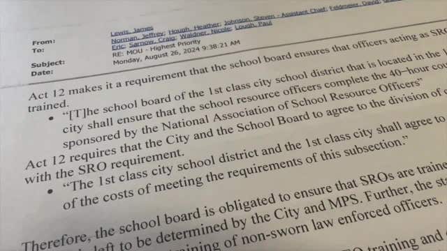 MPS school resource officers; emails reveal timeline of frustration, confusion