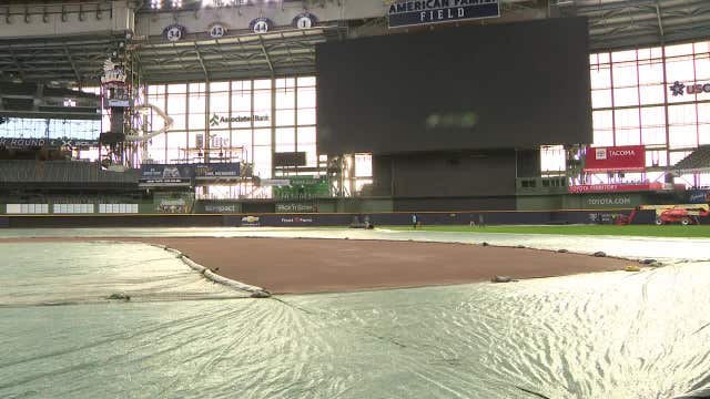 American Family Field blankets removed ahead of Brewers home opener