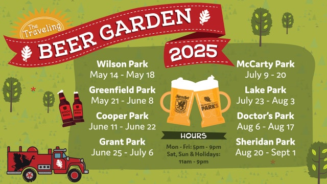 Milwaukee County Traveling Beer Garden; 2025 tour schedule unveiled