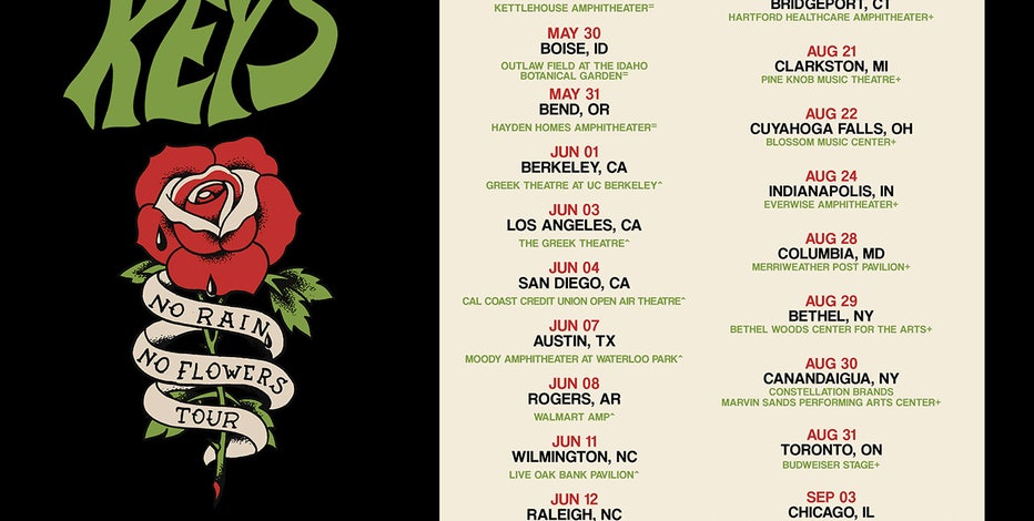 The Black Keys to perform in Milwaukee on Sept. 5, 2025 | FOX6