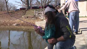 Wisconsin DNR youth fishing clinics, kids learn the basics