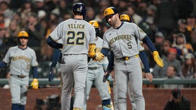 Brewers rout Giants, Christian Yelich belts 5th career grand slam