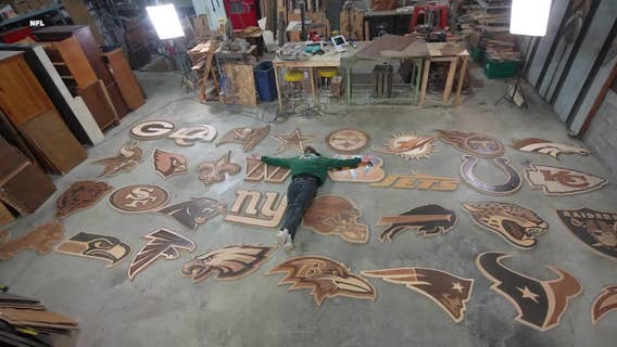 NFL Draft in Green Bay; Wisconsin artist's work on global stage