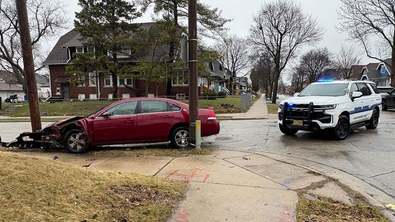 Whitefish Bay police chase, Milwaukee crash; driver sought